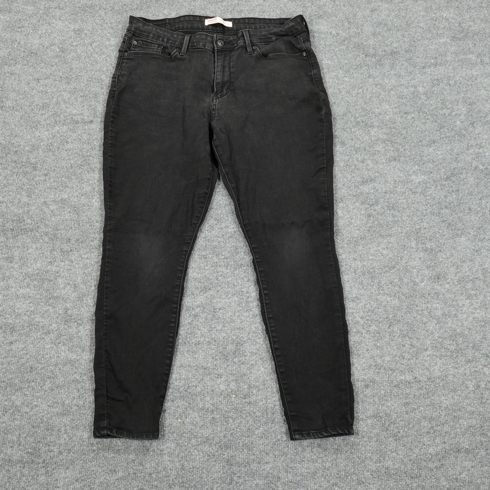 Signature by Levi Strauss & Co Jeans Womens 14S Black Mid-Rise Skinny Stretch